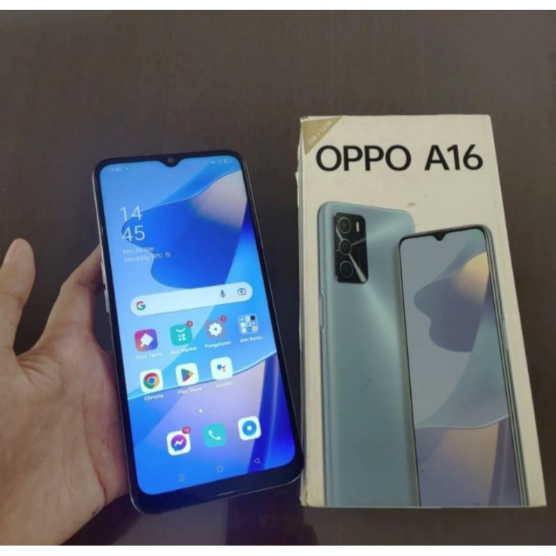 Jual hp Oppo A16 ram 3/32 Mulus no minus