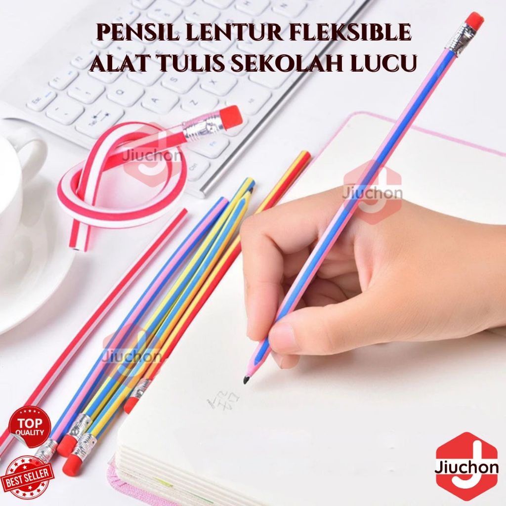 

JIUCHON Pensil Lentur Fleksibel Pensil Gulung Flexibel Pensil Sekolah Lentur Unik Lucu Alat Tulis Sekolah Anak Pencil Karet Inul Dapat Digulung Ditekuk Unik