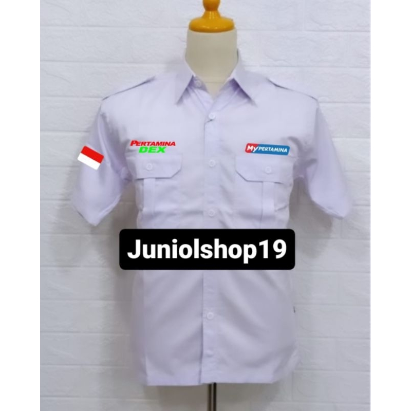 KEMEJA PERTAMINA DEX/SERAGAM MY PERTAMINA DEX/KEMEJA CUSTOM BORDIR