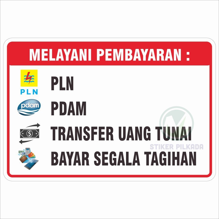 

STIKER VINYL MENERIMA PEMBAYARAN ONLINE UK A3