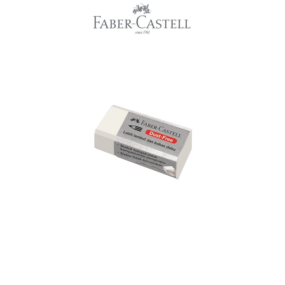 

Penghapus Putih Kecil FABERCASTELL 187230 Eraser Dust Free Stip Putih Faber-castell - pcs