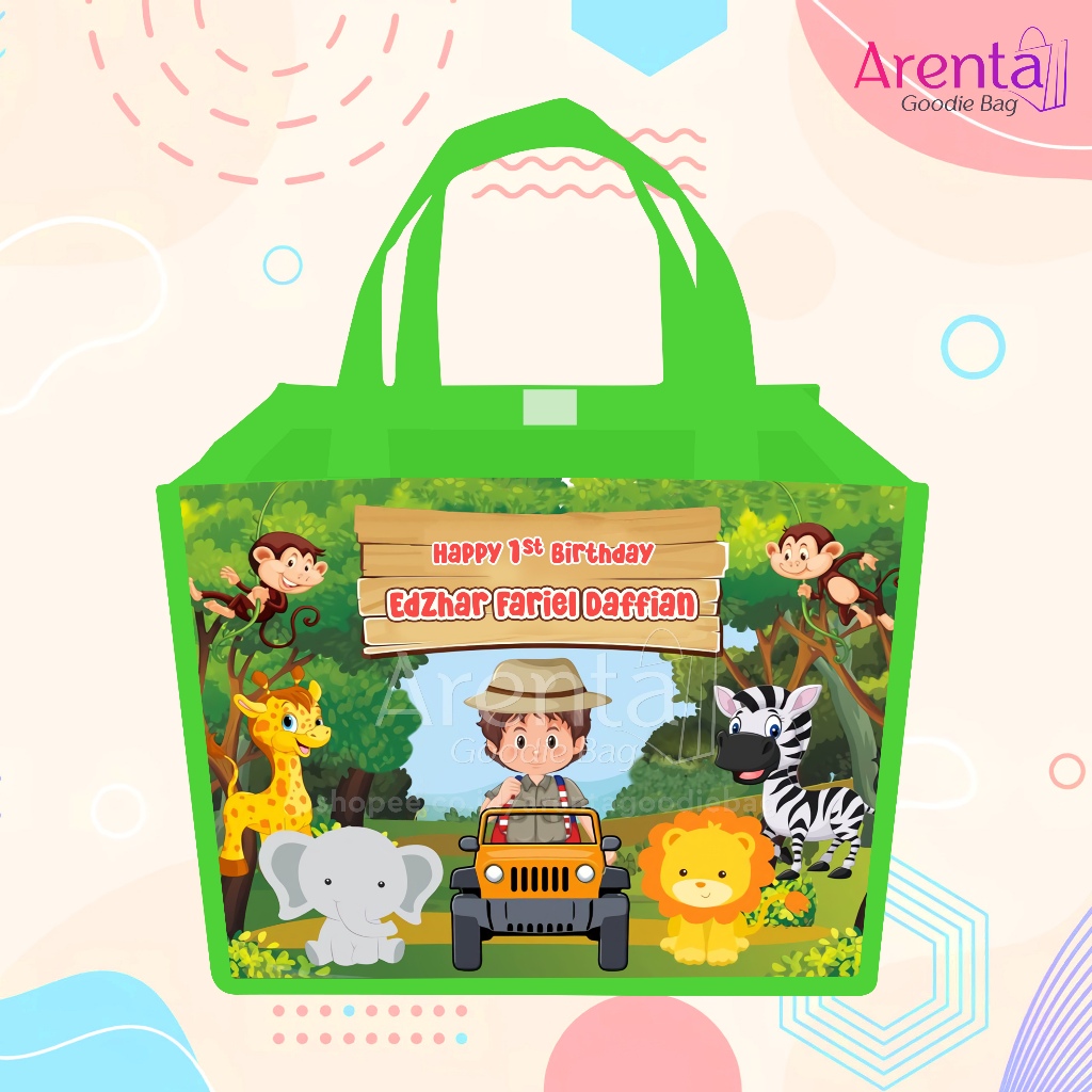 

Tas Ulang Tahun Custom Nama/Goodie Bag Ulang Tahun Anak