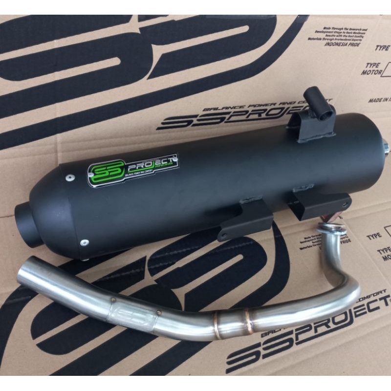 Knalpot SS PROJECT CMS PREMIUM VARIO 125&150 Led Old