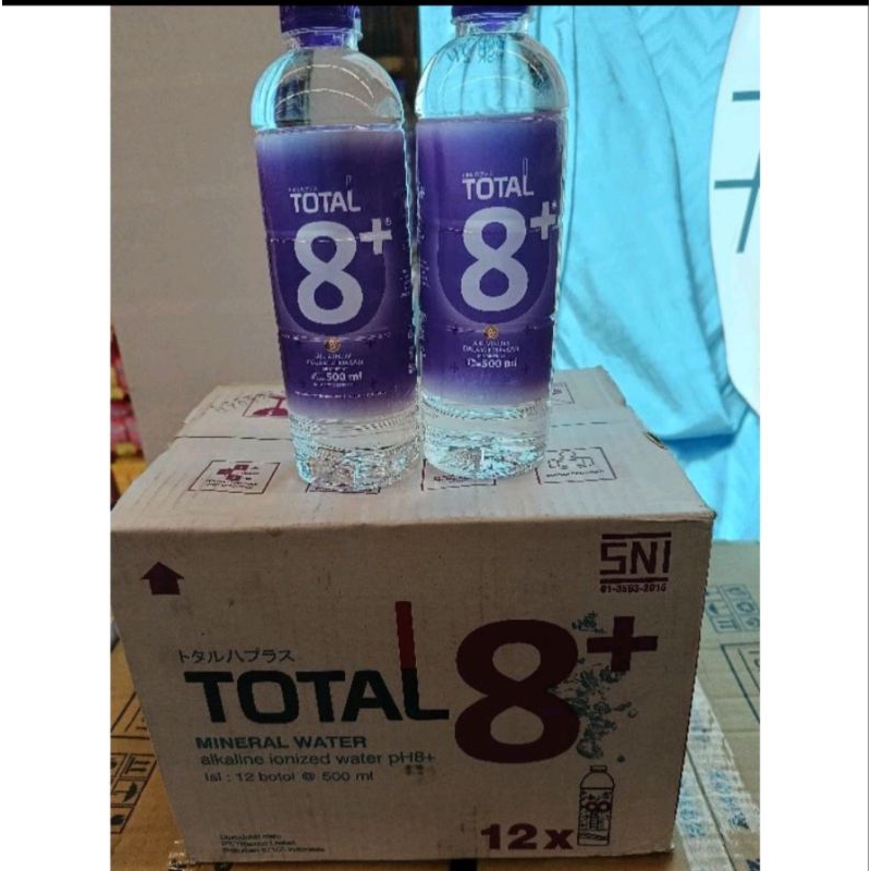 

Air Alkaline Total 8+ 500ML ( isi 12 botol / dus )