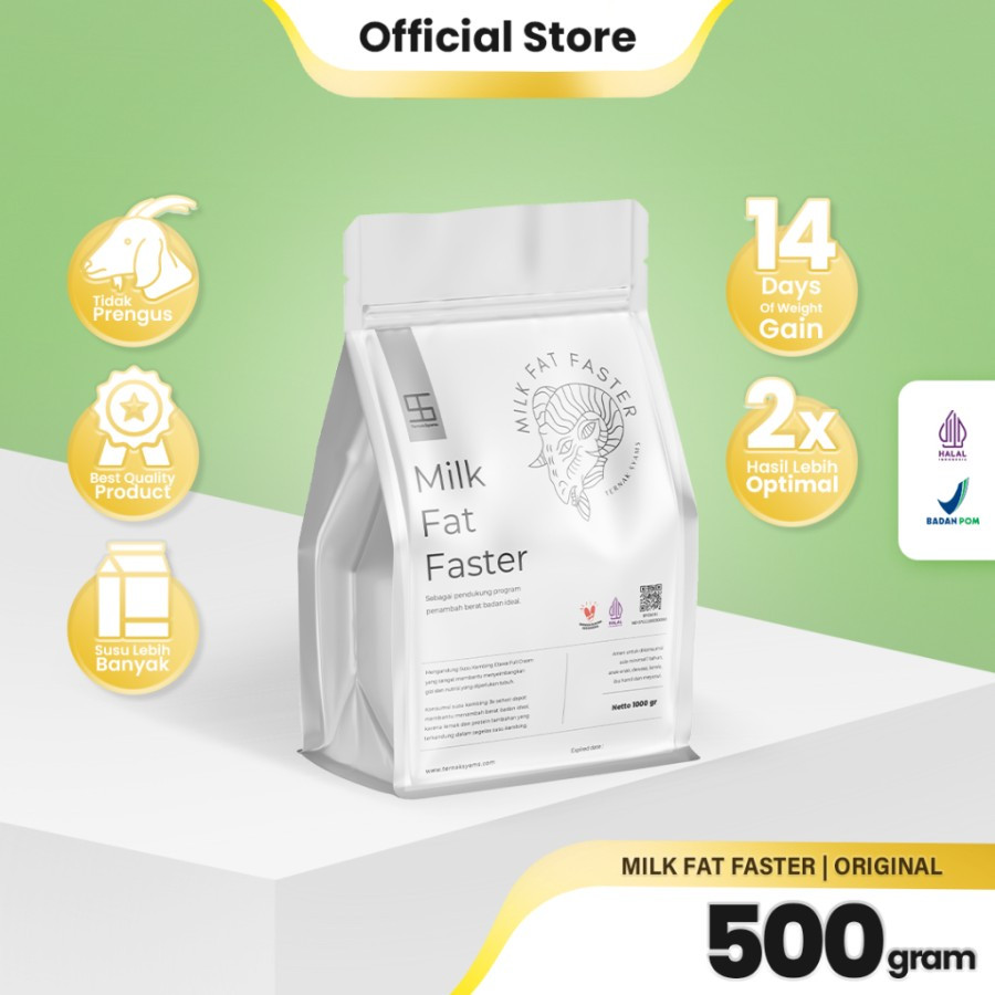 

Ternak Syams - Premium Susu Penggemuk Penambah Kenaikan Berat Badan Ideal Varian Kambing Etawa Full Cream 500 gram 1/2 Kg | Milk Fat Faster Organik Suplemen Vitamin Makanan minuman Obat Kapsul Aman Asli Original BPOM HALAL LPPOM weight gain