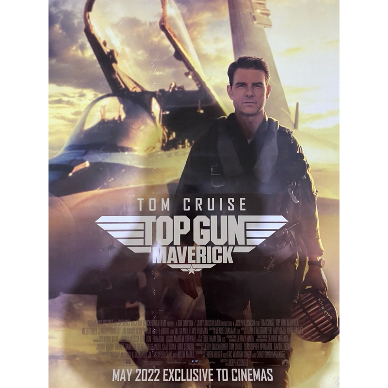 Poster Film Bioskop Original Resmi One Sheet “Top Gun Maverick”