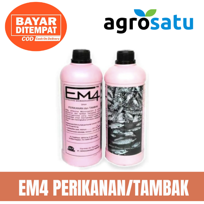 EM4 Perikanan Tambak Pink 1 Liter Untuk Udang Lele Koi Cupang Kutu Air