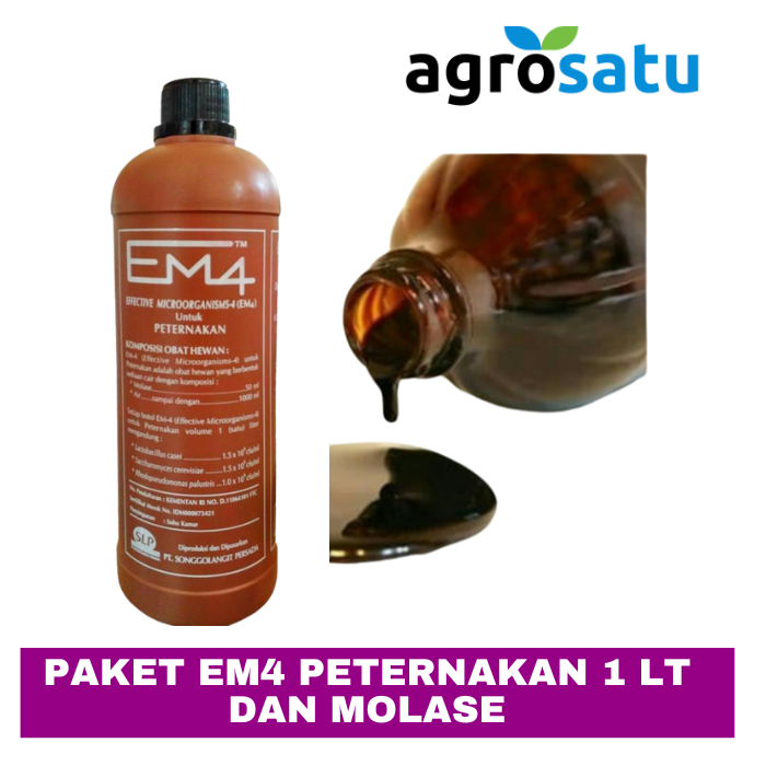 Paket EM4 Peternakan & Molase Tetes Tebu Untuk Fermentasi Pakan Ternak