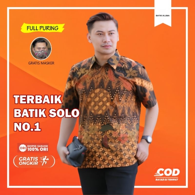 Batik Aluna Kemeja Lengan Pendek PK 010