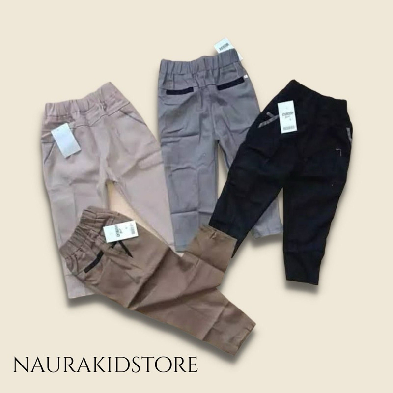 celana chinos panjang anak laki laki / perempuan umur 1-13 tahun