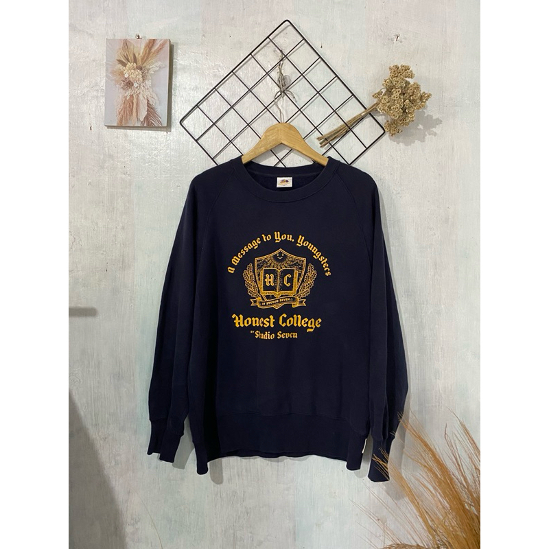 Sweater Crewneck G* Honest College by Studio Seven Navy