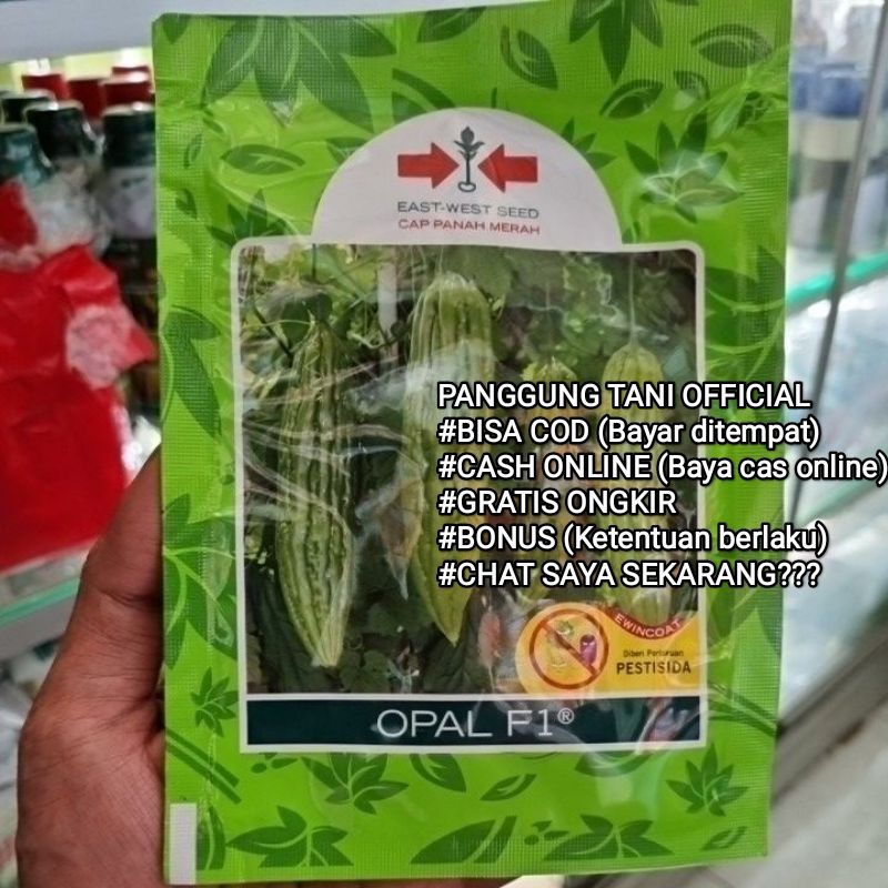 

Benih Paria Pare Opal F1 Isi Per Sachet 50 Butir Kadaluarsa. 2025 (Terbaru Panjang)/Termurah Seindonesia/Perawatan Mudah/Tahan Virus Gemini Puret Kriting Layu Fusarium /Kulit Buah Hijau/Panen Melimpah Berbobot Lebat/Disukai Pasar Tahan Simpan/100% Ori