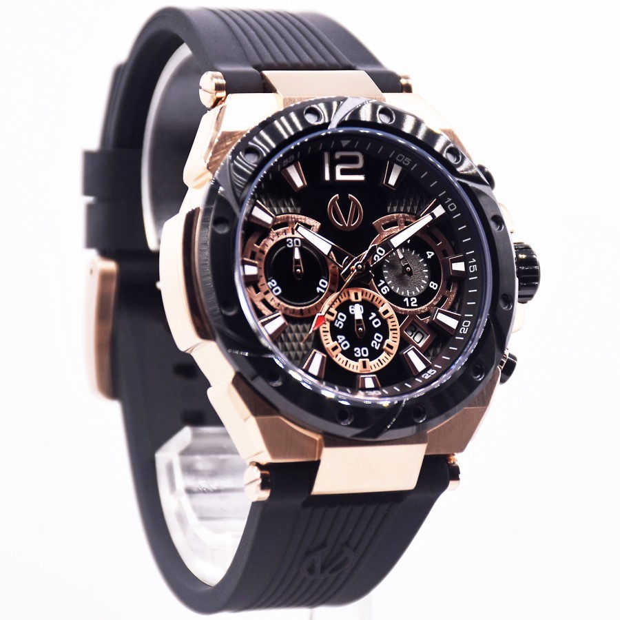 Christ Verra CV 53604G-38 BLK Jam Tangan Pria Analog Original