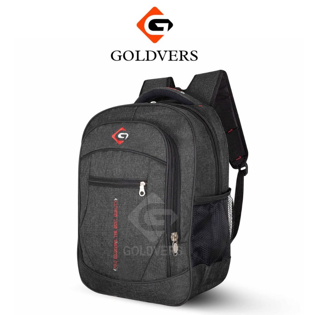 GOLDVERS - DECO Tas Ransel Laptop Sekolah Model Polo Ransel Sekolah Anak  Bahan Denim Fashion Pria D