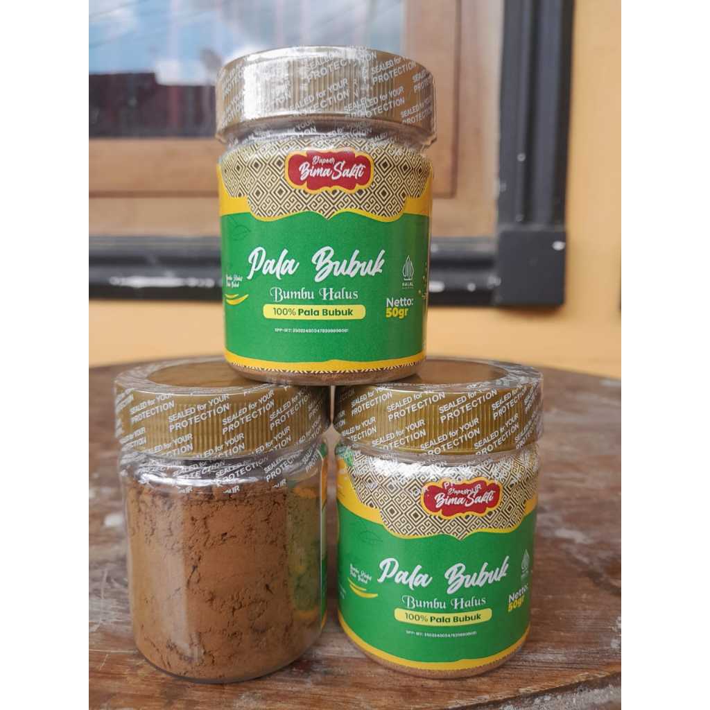 

Pala Bubuk Bumbu Dapur Bubuk Kemasan Asli Organik