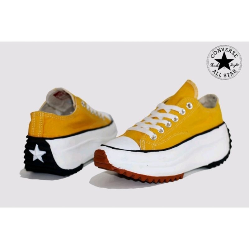 Preloved sepatu Converse Run Star Hike Low (wrn kuning / yellow) ORIGINAL bekas / second unisex
