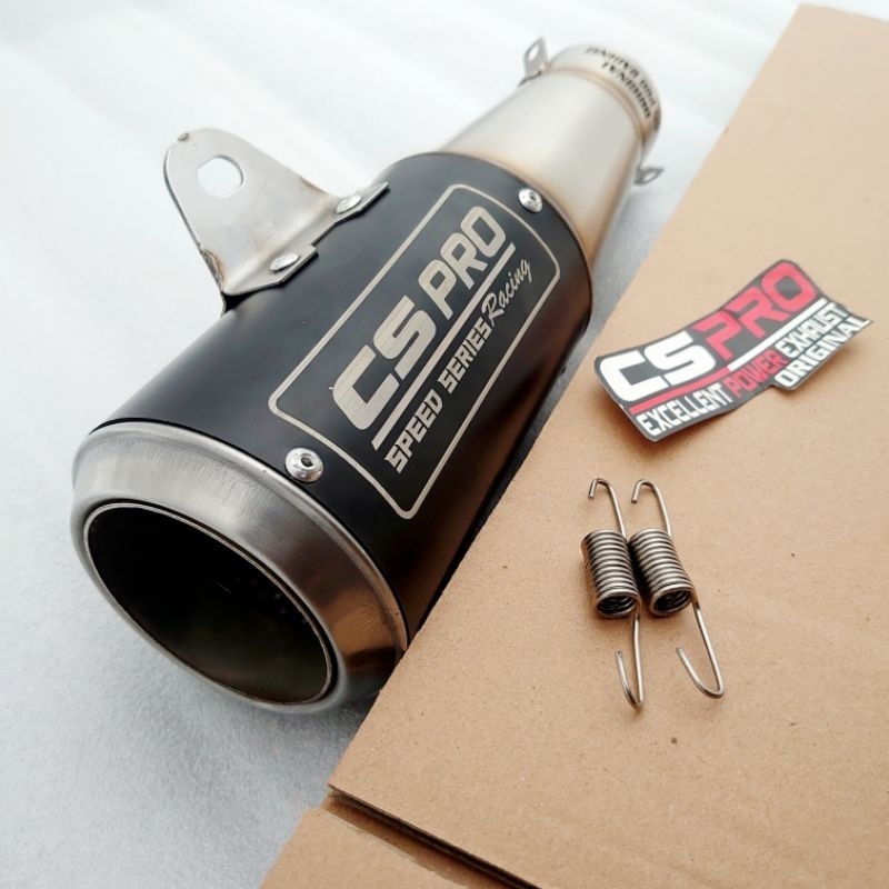silencer silincer knalpot cs pro racing universal/ silincer knalpot bulat oval/ silincer sarangan se