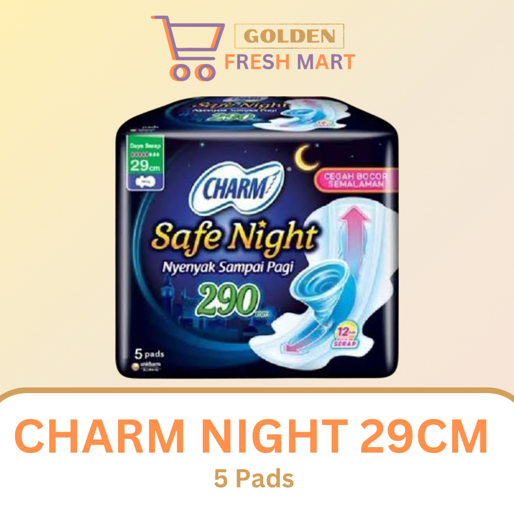 CHARM SAFE NIGHT 29 CM ISI 5 PCS PEMBALUT