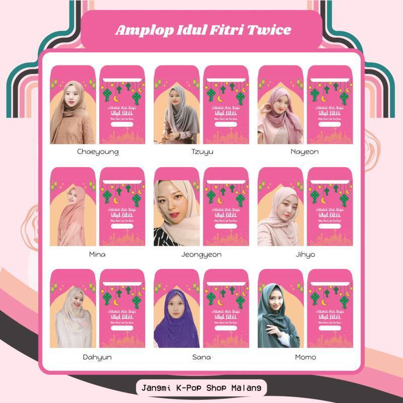 

[ISI 6 PCS] Amplop Lebaran Twice | Amplop Twice | Amplop Hari Raya | Angpao Lebaran | Angpao Hari Raya | Amplop Twice | Amplop Lebaran Twice | Amplop Lucu | Twice Ramadhan | Twice Lebaran | Hari Raya Idul Fitri