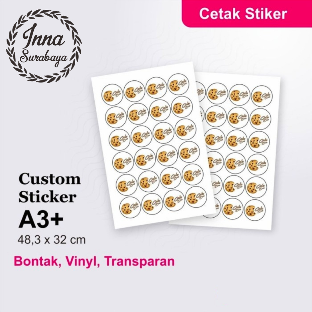 

[LANGSUNG JADI] - CETAK STIKER ONLINE UKURAN BISA REQUEST