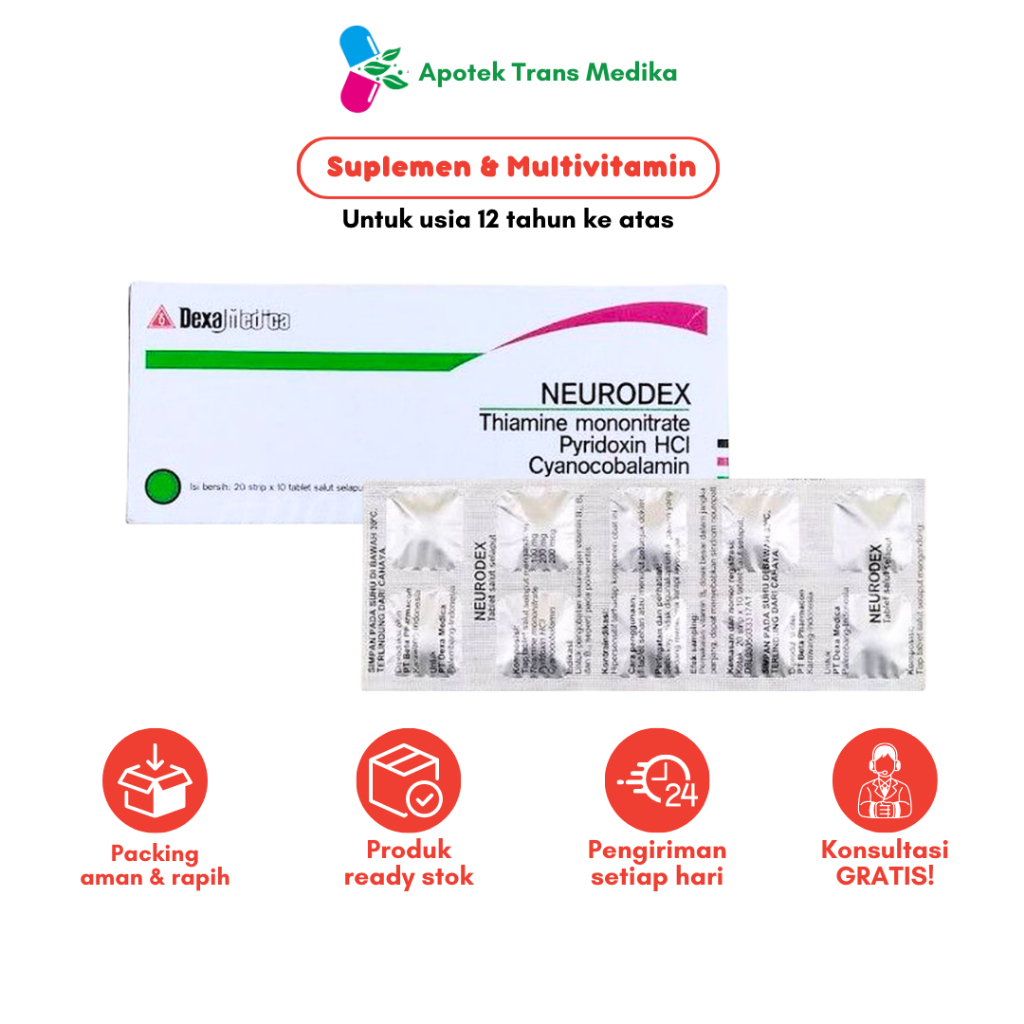 Neurodex Vitamin Untuk Kekurangan Vitamin B Untuk Keram dan Nyeri Saraf