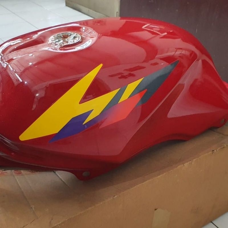 Tangki bensin honda tiger 2000 merah cabe original astra