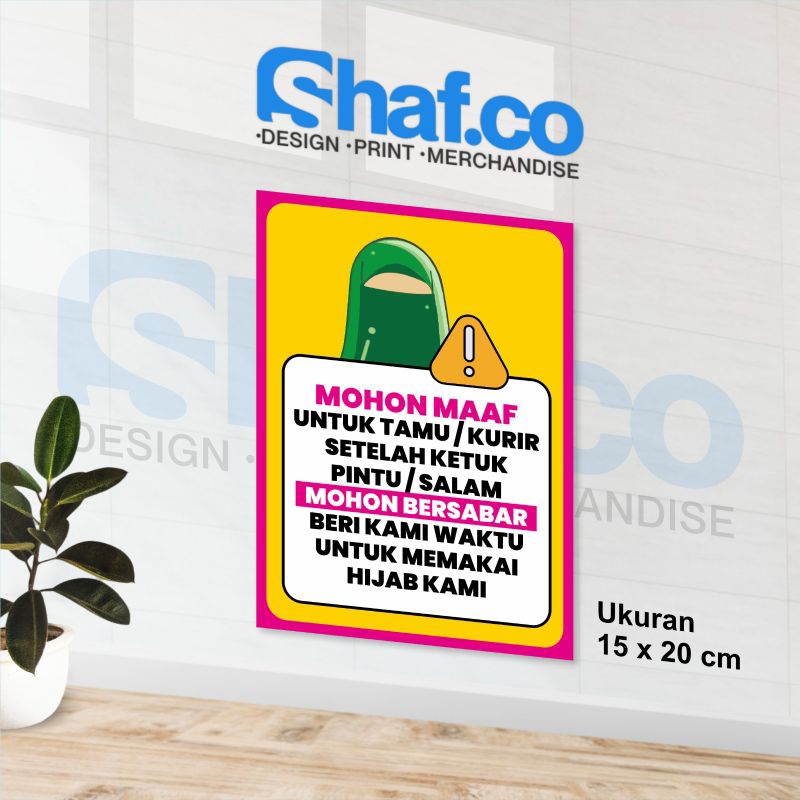 

STICKER MAAF UNTUK KURIR