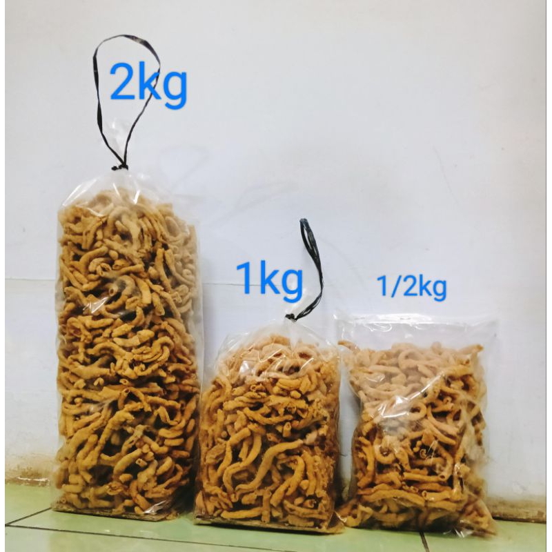 

Usus krispi atau keripik usus original 1/2kg an