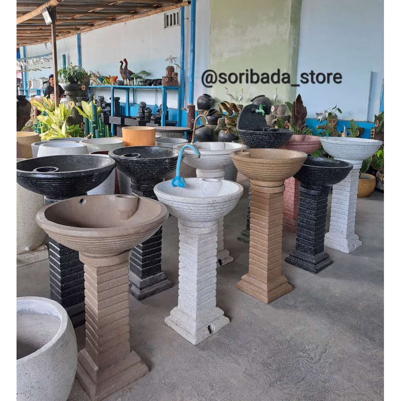 Wastafel Batu alam | Wastafel berdiri | Wastafel Unik