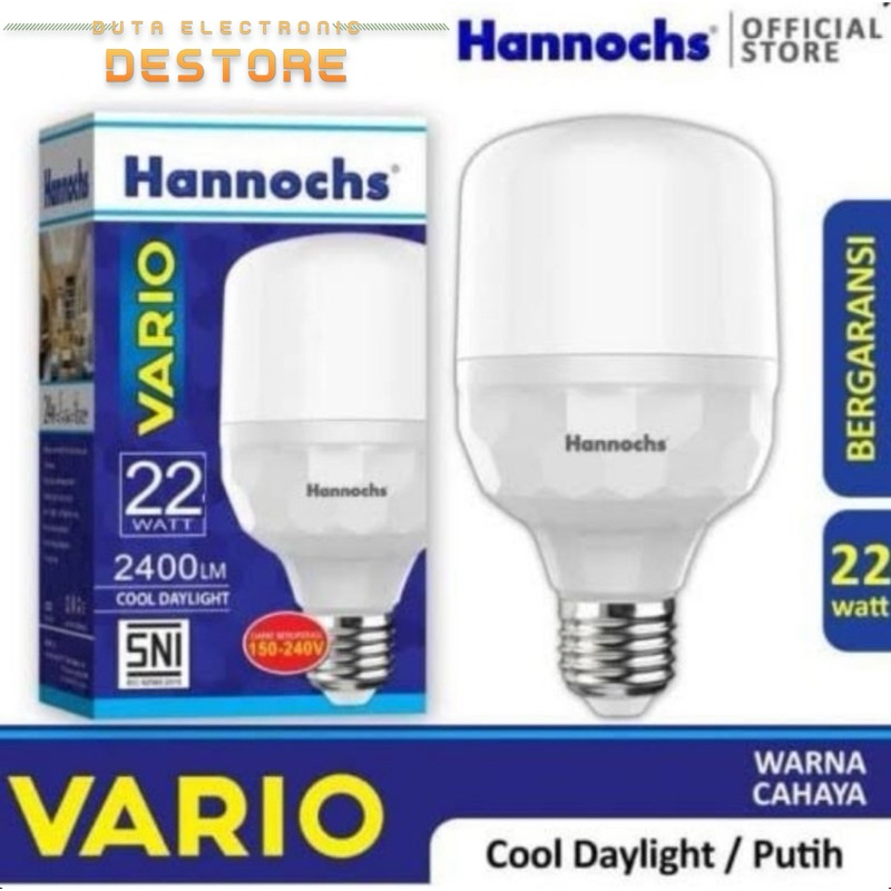 Lampu LED Hannochs vario 22 watt bohlam