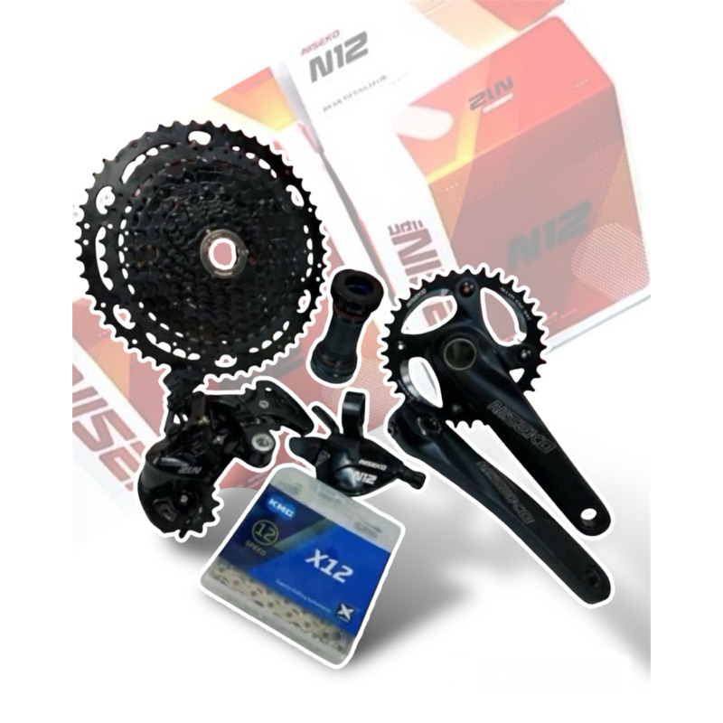 Groupset Nesiko 12 speed paket lengkp dgn hub