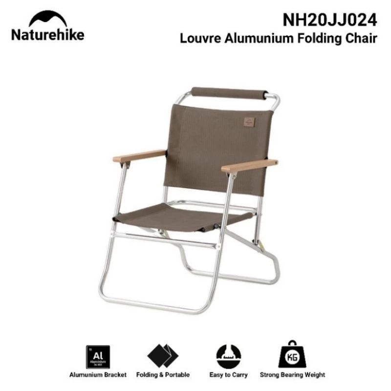 KURSI LIPAT TIPE 33 NATUREHIKE NH20JJ024 ROVER CHAIR PORTABLE KURSI MEMANCING KURSICAMPING GLAMPING 