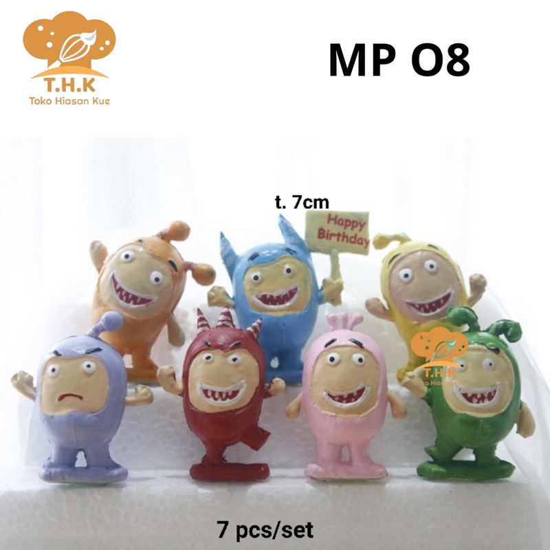 MP-O8 - Hiasan Kue Cake Topper Oddbods