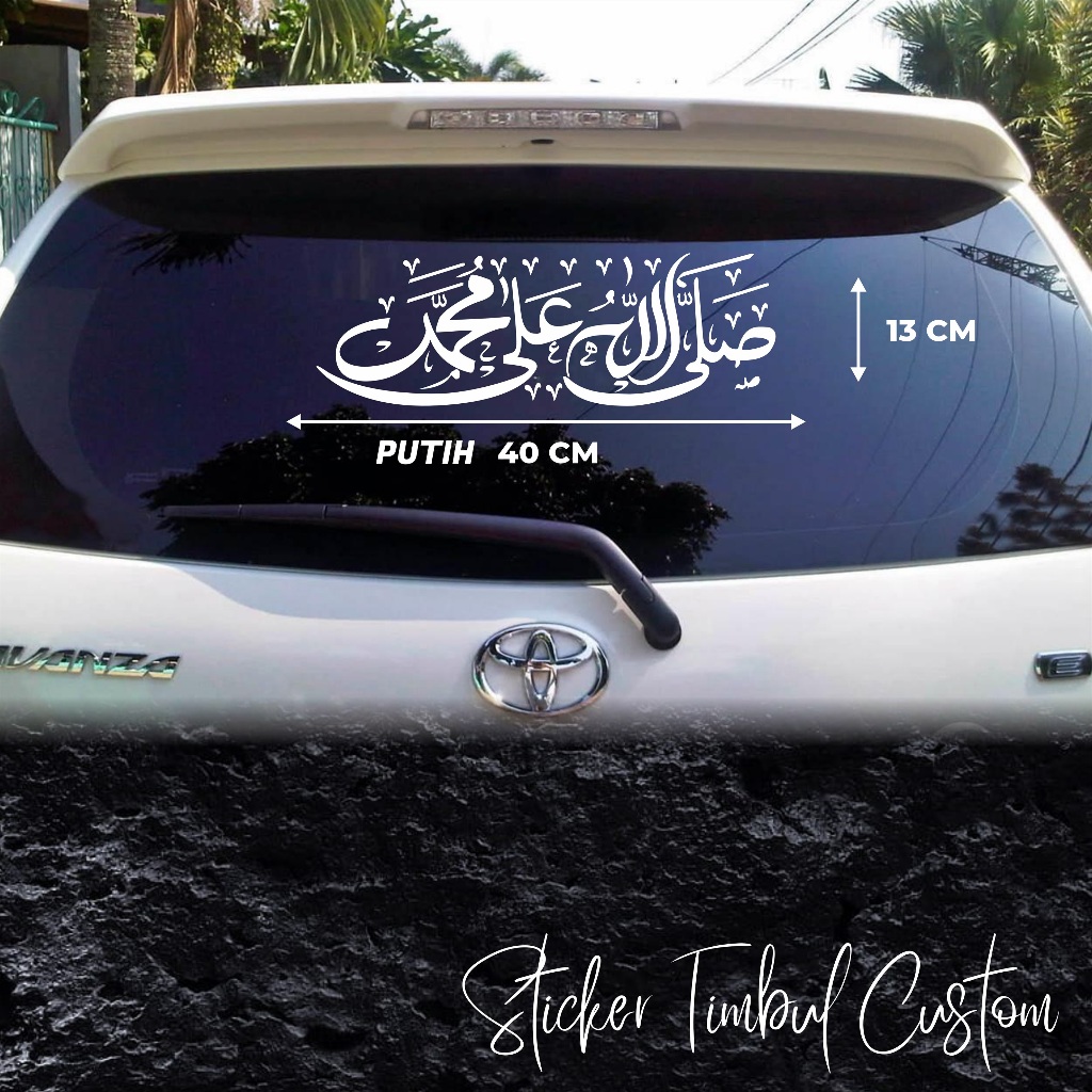 STIKER TIMBUL TEMPEL KACA MOBIL ANTI AIR/ STIKER TRANSPARAN