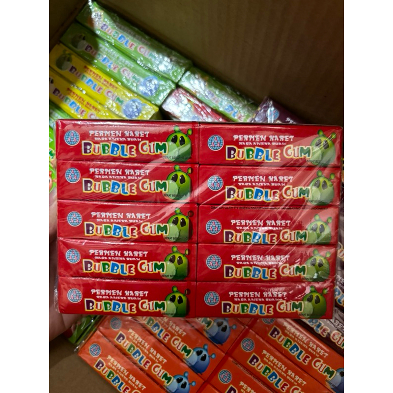 

*RANDOM* BUBBLE GUM Permen Karet Rasa Aneka Buah isi 10pcs