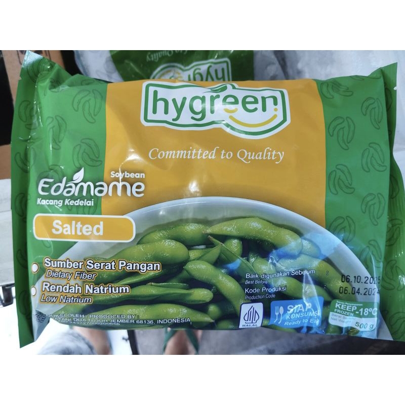 

Hygreen Edamame Frozen Segar Ready to Eat Mitratani Jember