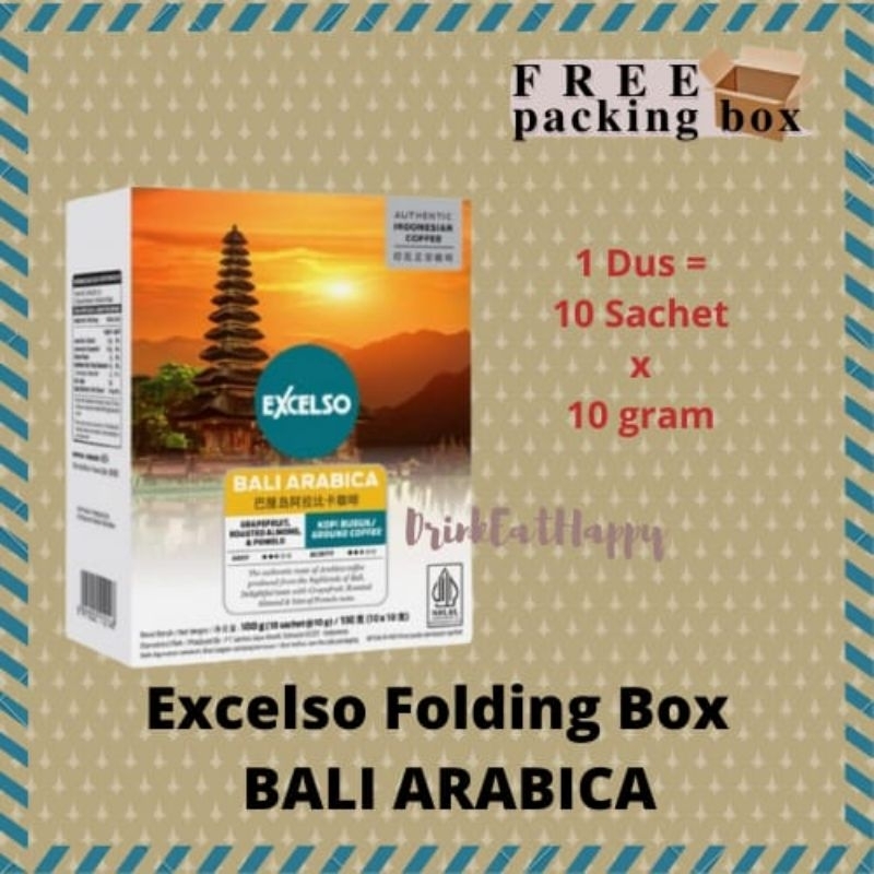 

Excelso FOLDING BOX BALI ARABICA Kopi Bubuk
