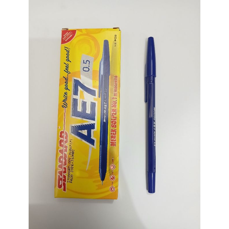

STANDARD AE-7 BIRU 0,5 1PACK ISI 12