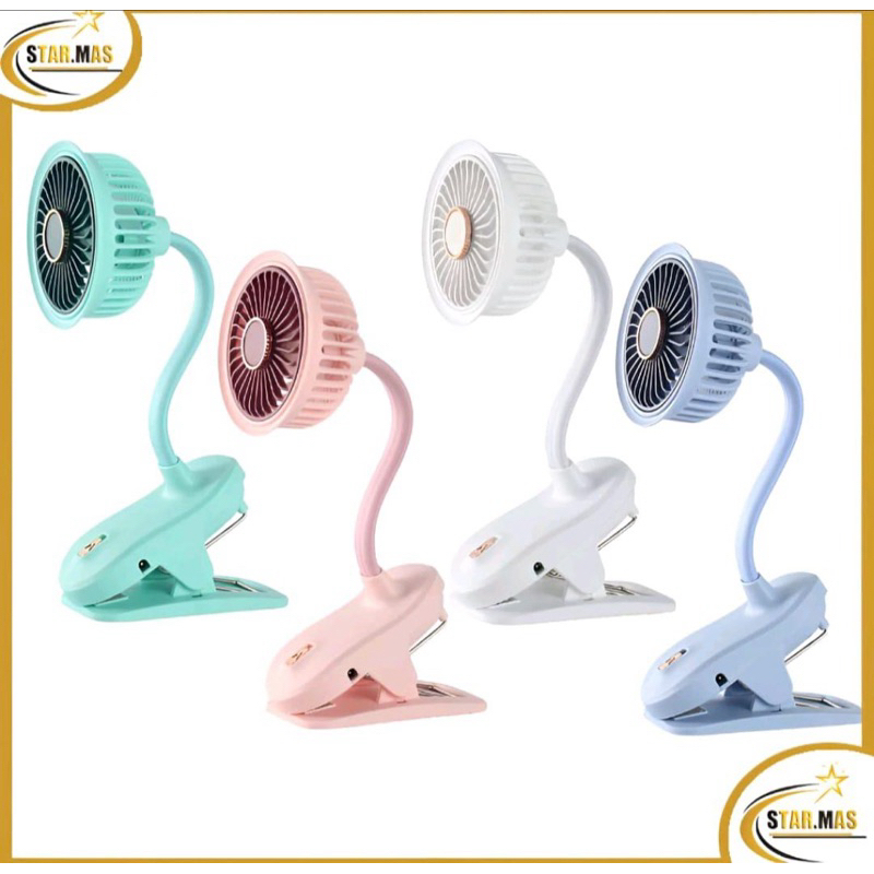 Kipas Mini USB Clip Mini Fan Rotating Kipas Angin Meja Mini Jepit Portable USB kipas angin kecil kip