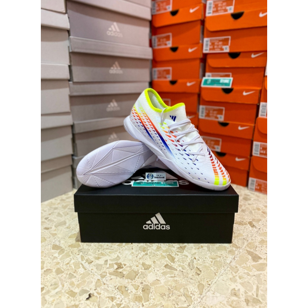 Sepatu Futsal Adidas Predator Edge.3 L IN White Solar GV8520 Original BNIB