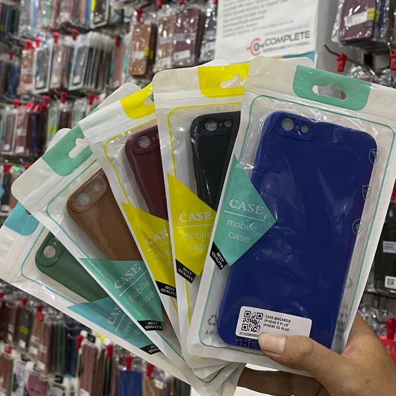 CASE IPHONE 6 PLUS / IPHONE 6S PLUS MACARON SOFTCASE TEBAL FOTO ASLI