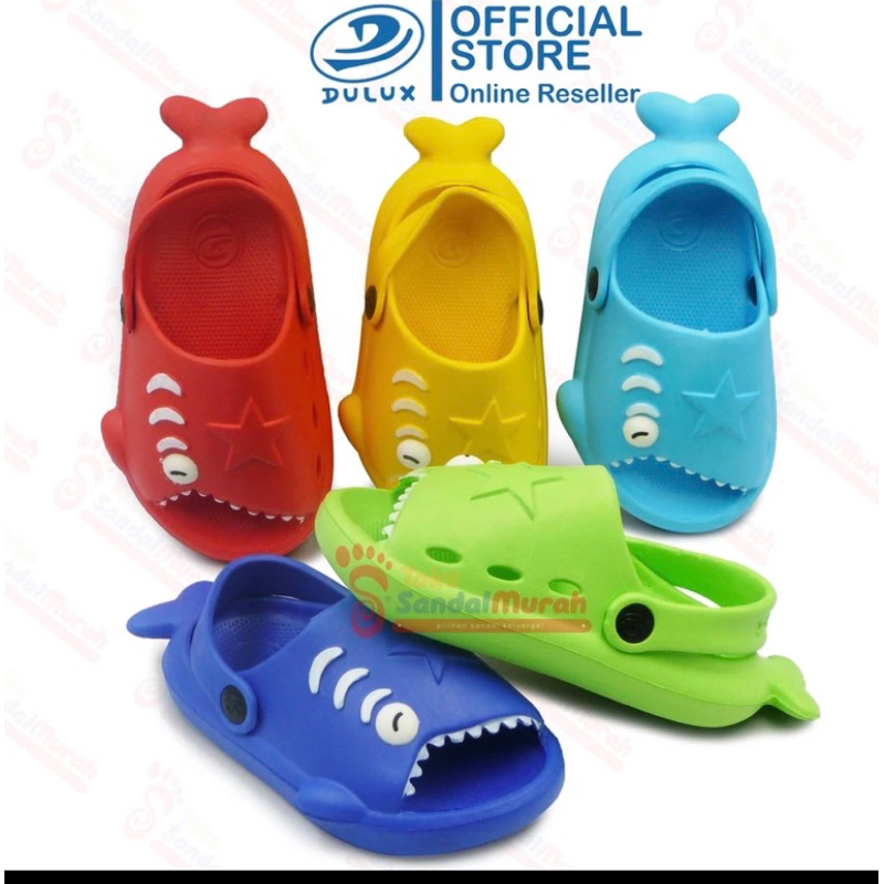 sendal anak shark ikan hiu Jelly ringan