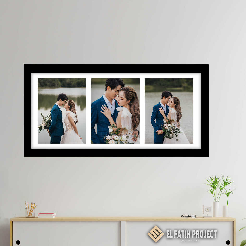 ID CETAK FOTO+BINGKAI KAYU MDF UKURAN 15X30CM