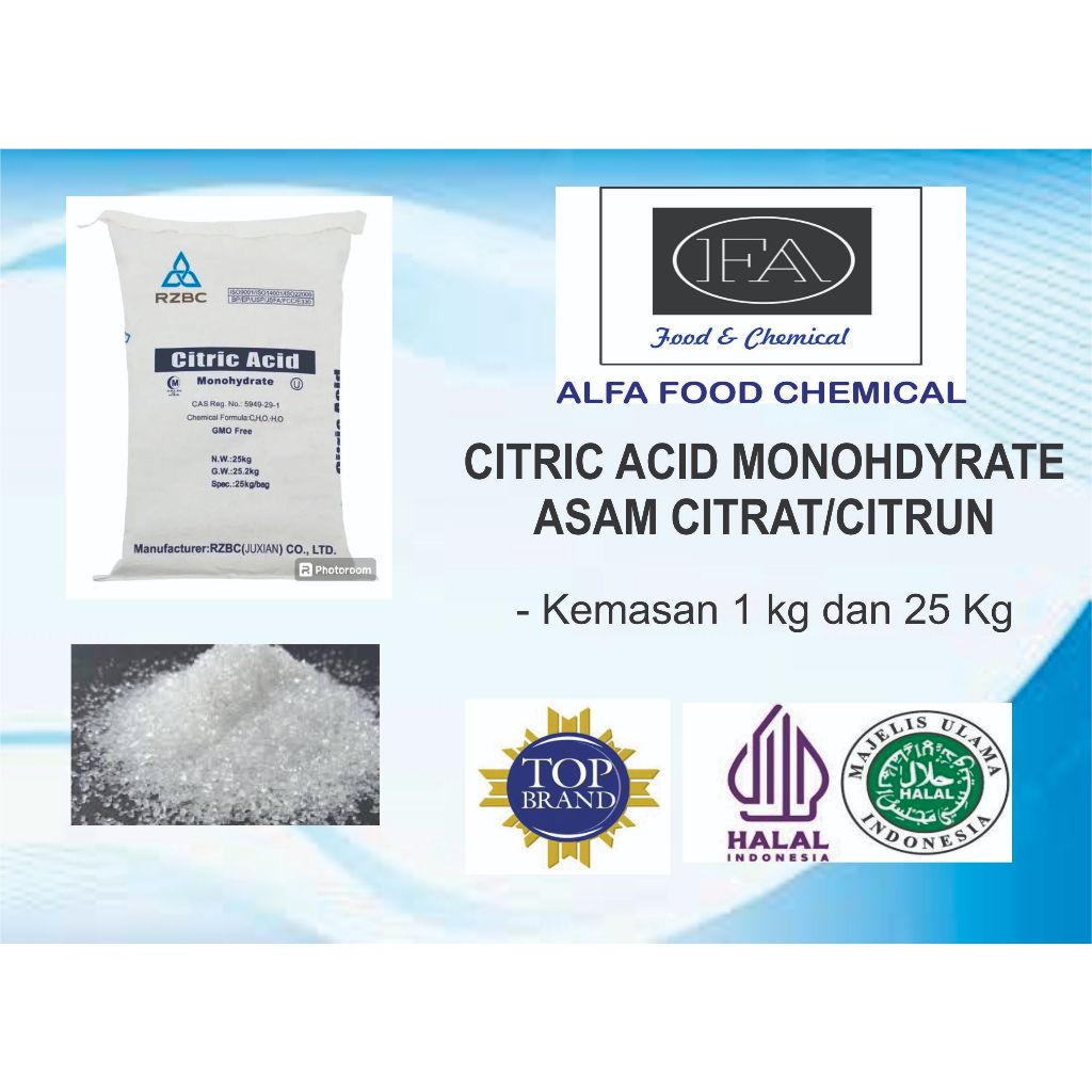 

CITRIC ACID MONO/CITRUN/ASAM SITRAT