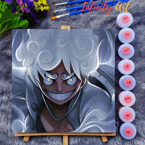 

YUH Paint by Number [ One Piece ] Monkey D Luffy Jerami Paint By Number Anime 20x20 cm Paint by