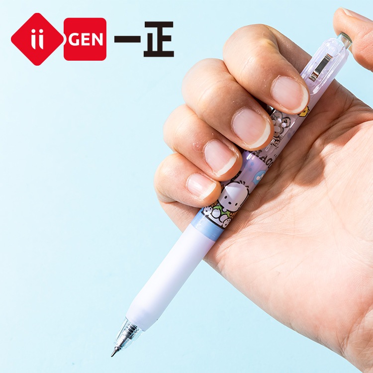 

iiGEN Pulpen Gel Mekanik Ori Sanrio Kuromi Pochacco Cinnamonroll Melody Gel Pen Sanrio 0.5mm Pen Kuromi