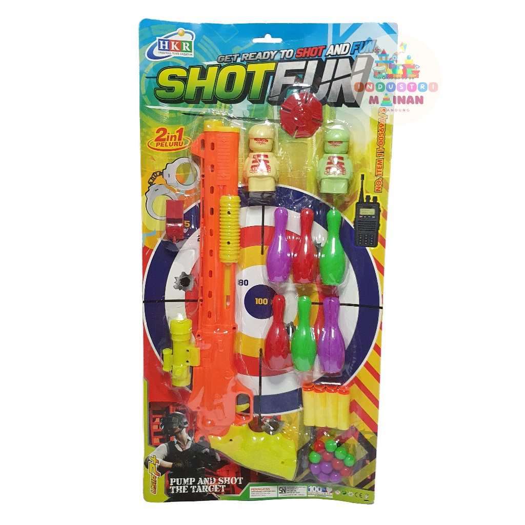 Mainan Pistol Anak Tembak Tembakan Balon Target Senapan Shotgun Shot Fun (BISA COD)