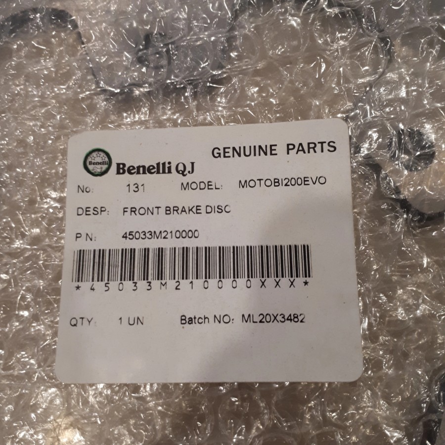 Piringan Cakram/Front Brake Disc Motobi 200 EVO Ori Benelli