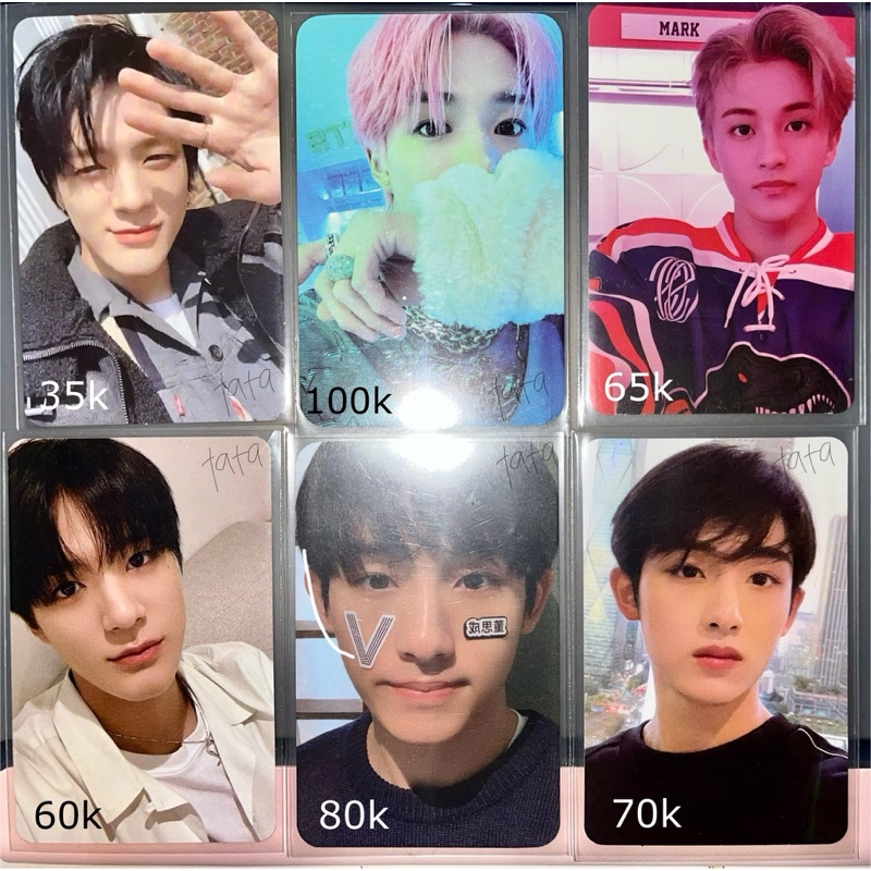 nct wayv photocard jeno mark winwin arrival resonance tinta 3rd anniversary lucky card tattoo keyrin