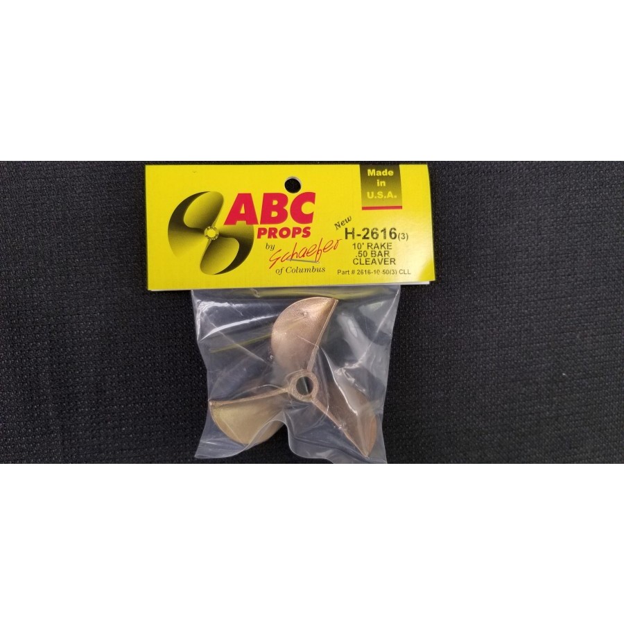 2616 3 Blade Cleaver Propeller Left – RC Boat Propeller | ABC Props